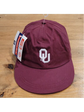 Vintage Oklahoma Sooners Hat Snapback Unstructured 90s Y2K Headmaster One Size